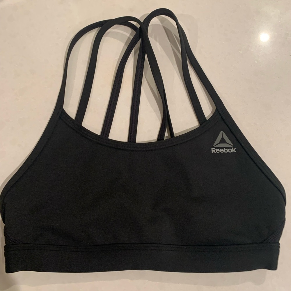 Reebok Strappy Black Bra XS